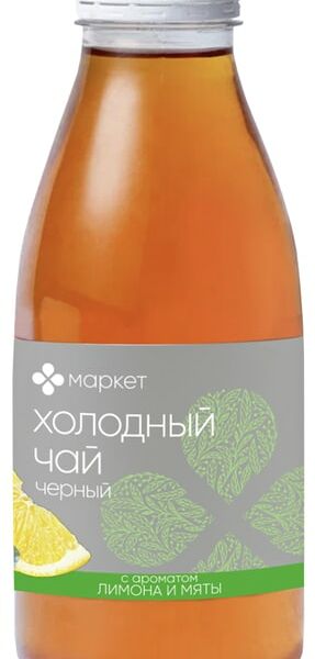 Чай черный Маркет с ароматом лимона и мяты 500мл