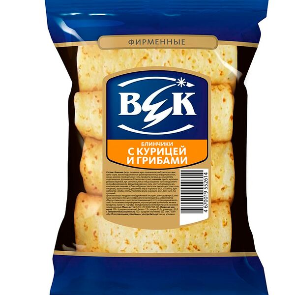 Блинчики ВЕК Фирменные курица и грибы 320г