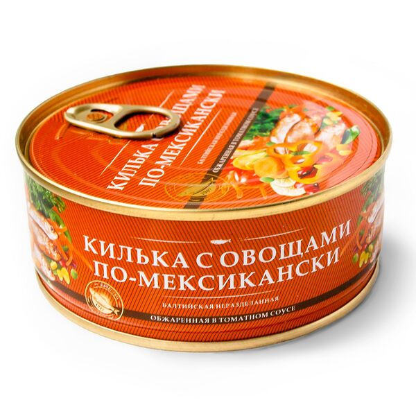 Консервы Килька балт.н/р обж.с овощами т/с По-мексикански 240г За Родину ключ