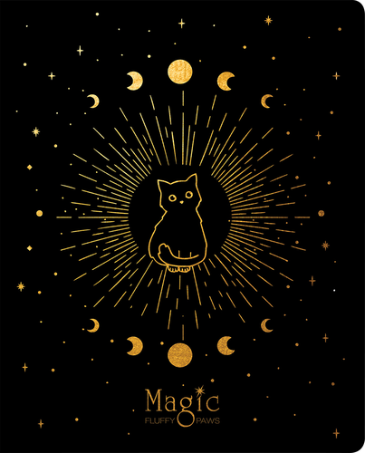 

Тетрадь MESHU Black cat, 48 листов, в клетку, в ассортименте