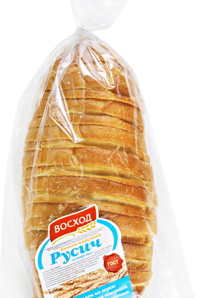 Батон Восход Русич Нарезной в нарезке