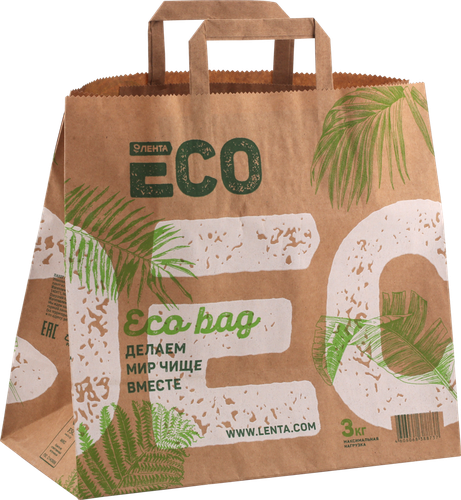 

Пакет из крафт-бумаги ЛЕНТА ECO, 3кг