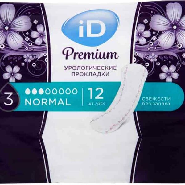Прокладки урологические iD Premium Normal, 12 шт.