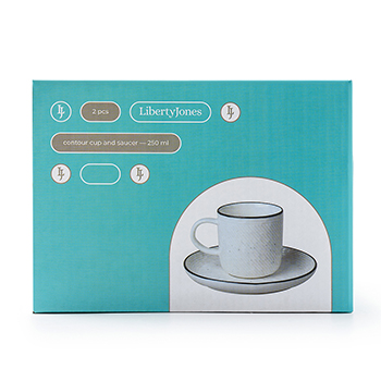 

Набор чайных пар Liberty Jones Contour 250 мл, 2 шт