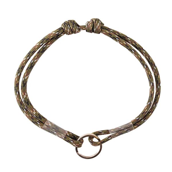 Шнурок для адресника из парашютного паракорда для кошек и собак (25-45 см) камуфляж