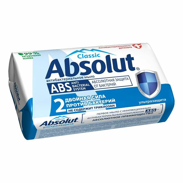 Мыло туалетное ABSOLUT Classic ультразащита 90гр.