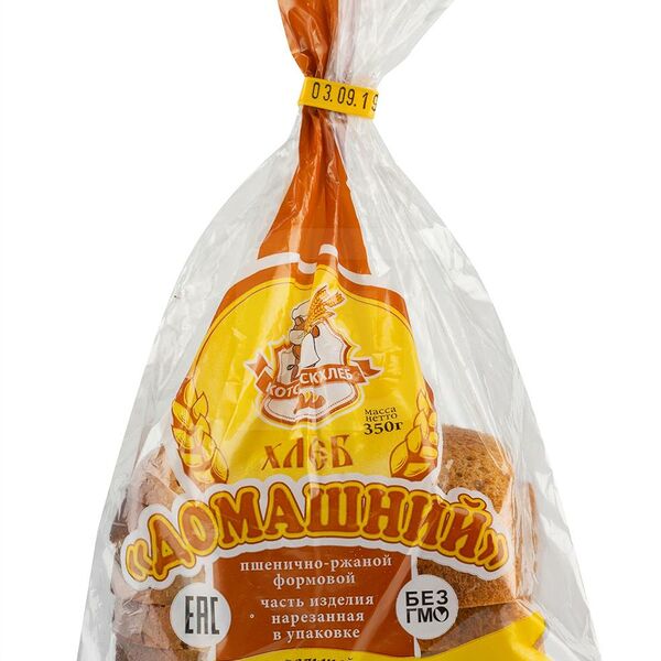 Хлеб Котовскхлеб Домашний нарезка ржано-пшеничный