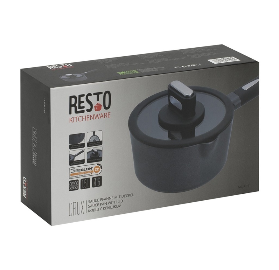 

Ковш с крышкой, 1.5 л, Resto Kitchenware, 1 шт., Китай