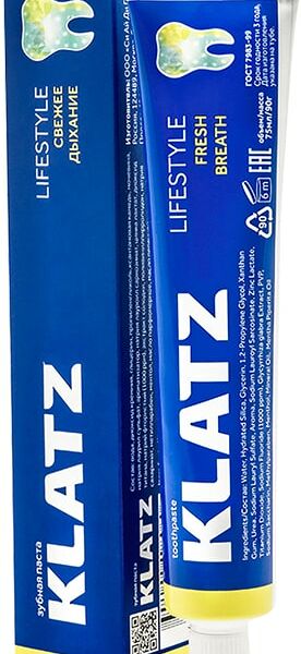 Зубная паста Klatz Lifestyle Свежесть дыхания 75мл
