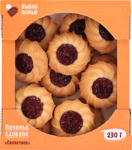 Печенье сдобное Выбор Семьи Солнечное