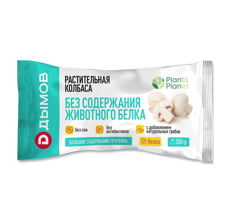 

Колбаса Дымов растительная с грибами 300 г