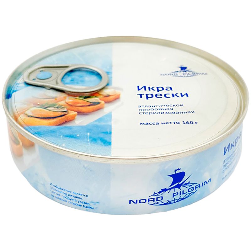 

Икра трески атлантической Nord Piligrim 160 г