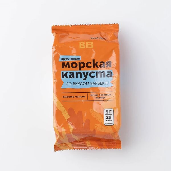 Морская капуста хрустящая со вкусом барбекю
