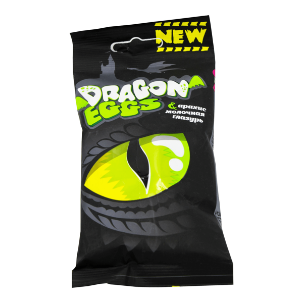 Драже Dragon Eggs Арахис в цветной глазури крапинка 70 г