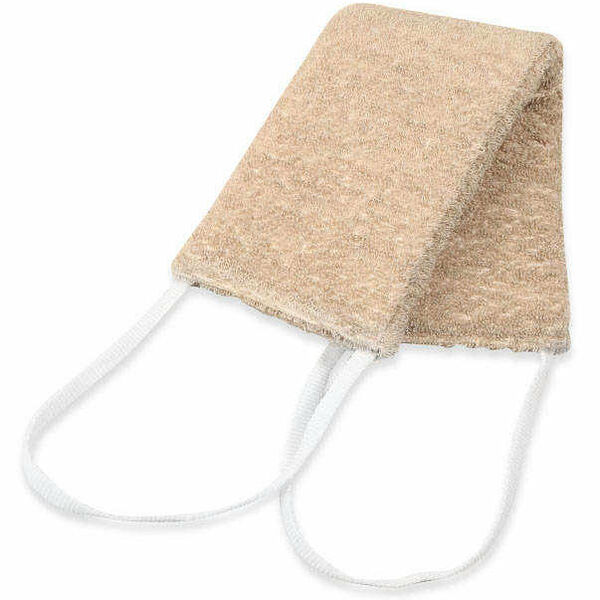 Мочалка из льна деликатная мягкая, 35×9 см ТМ Eva (Эва)