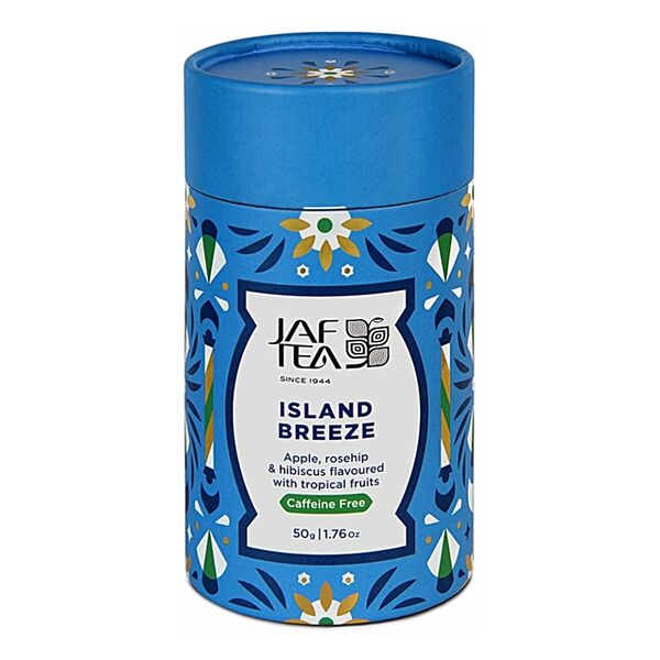 Чай травяной Jaf tea Island Breeze напиток без кофеина с яблоком, розой, гибискусом 50 г, Шри-Ланка