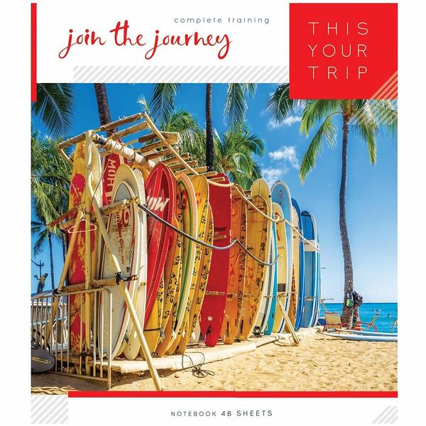 Тетрадь общая Artspace Природа. Радость путешествий в клетку 48 листов