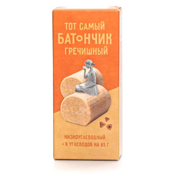 Батончик Sweet candy с гречихой без сахара Raw to go, 45г