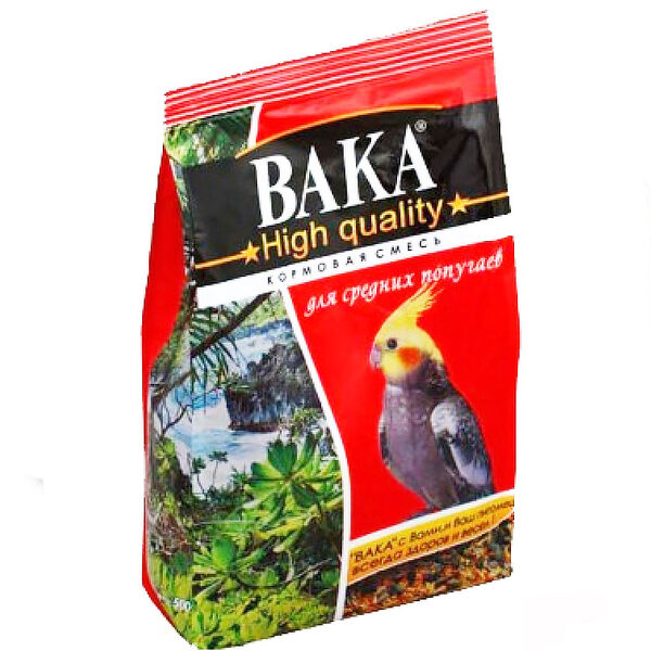 ВАКА High Quality корм для средних попугаев Злаковое ассорти