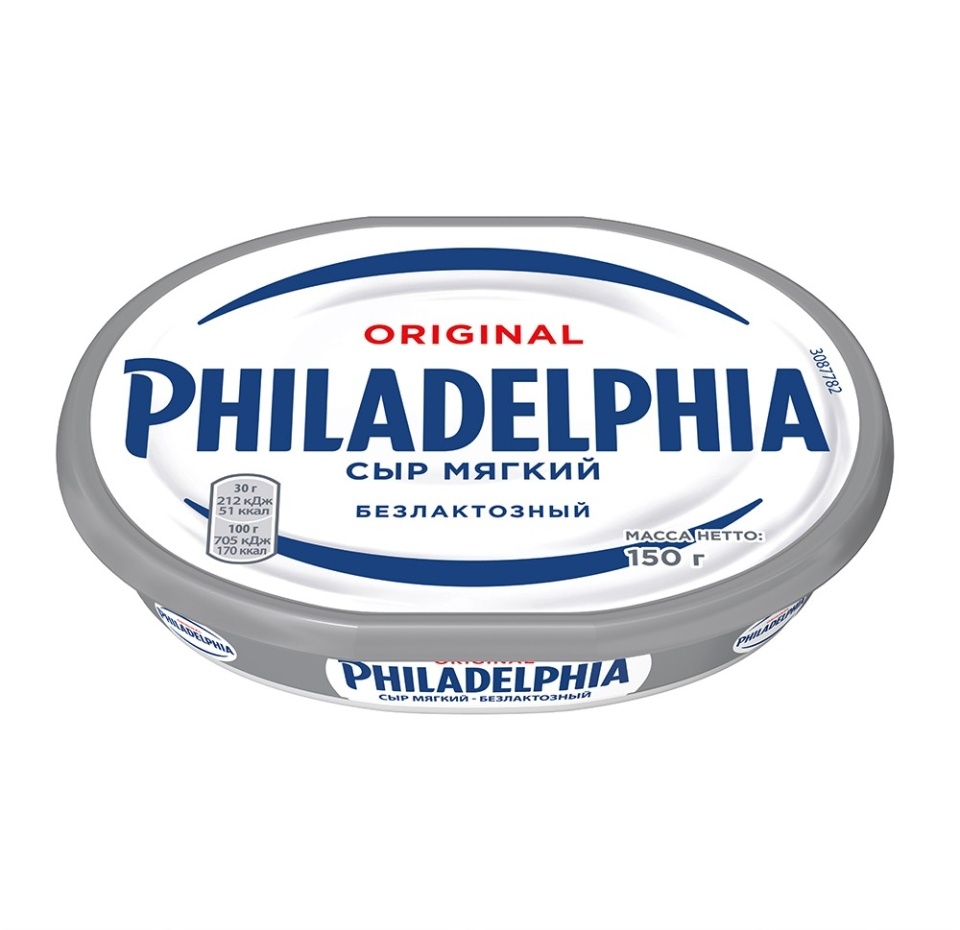 

Сыр мягкий Philadelphia безлактозный 50% 150 г