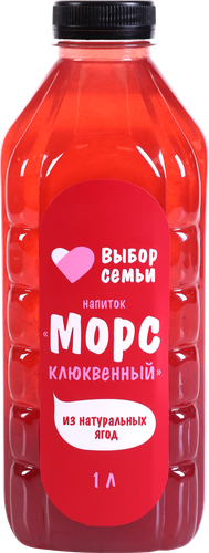 

Морс ВЫБОР СЕМЬИ Клюквенный, 1л