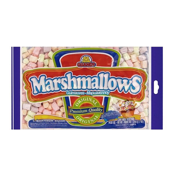 Маршмеллоу Guandy Фруктовый мини цветной, 200г