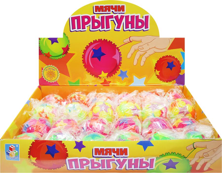 

Мячик 1Toy Звезда 6.5 см, со световыми эффектами, 1 шт., в ассортименте