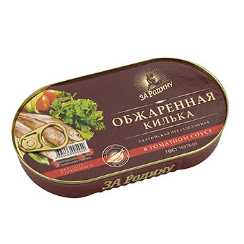 Килька За Родину балтийская неразделанная обжаренная в томатном соусе