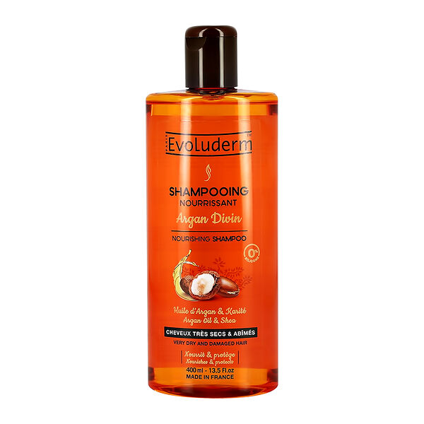 Шампунь для волос `EVOLUDERM` ARGAN DIVIN с аргановым маслом (питательный) 400 мл