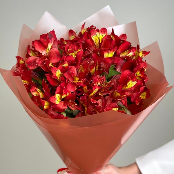Букет из 9 альстромерий Гамма