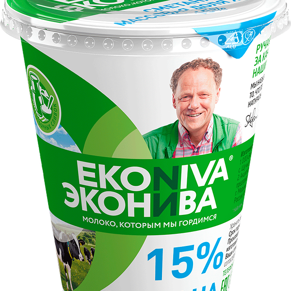 Сметана Эконива 15%