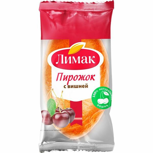 Пирожок Лимак с вишней, 70г