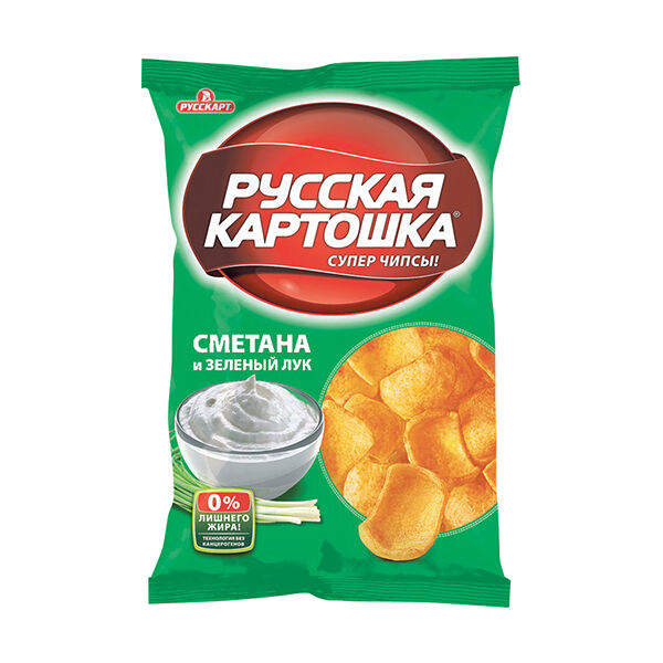 Чипсы Русская картошка Сметана лук