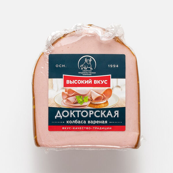 Колбаса вареная Высокий вкус Докторская, 350г