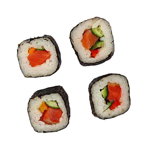 Изделия кулинарные. Роллы «С семгой и овощами»