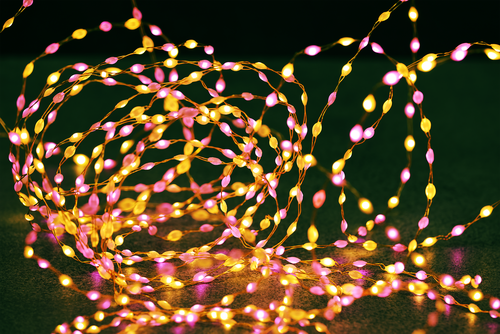 

Электрическая гирлянда HOMECLUB Нить экстра 378microLED 6м,эффект мерцания,теплый белый-розовый,8 режимов