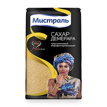 Сахар Мистраль Демерара тростниковый нерафинированный