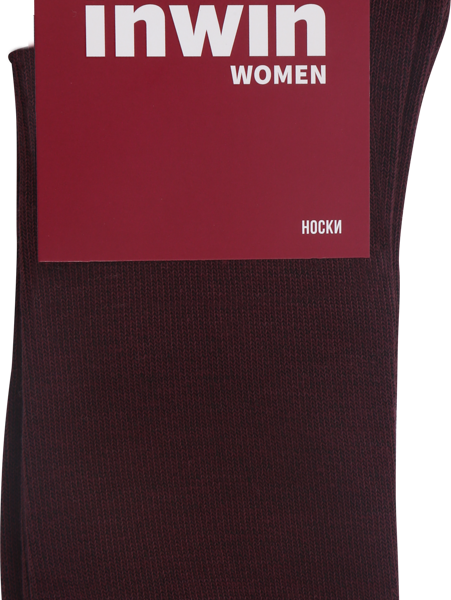 Носки женские INWIN р. 35–37, бордовые, Арт. BWS01-03