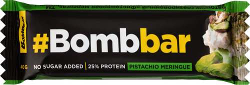 

Батончик протеиновый BombBar глазированный Фисташковая меренга 40 г
