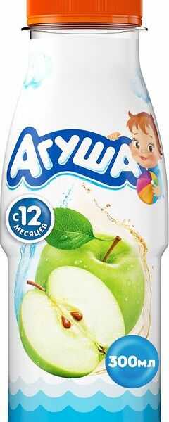 Напиток сокосодержащий Агуша яблоко 300мл