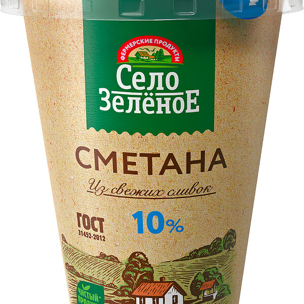 Сметана Село Зелёное 10%