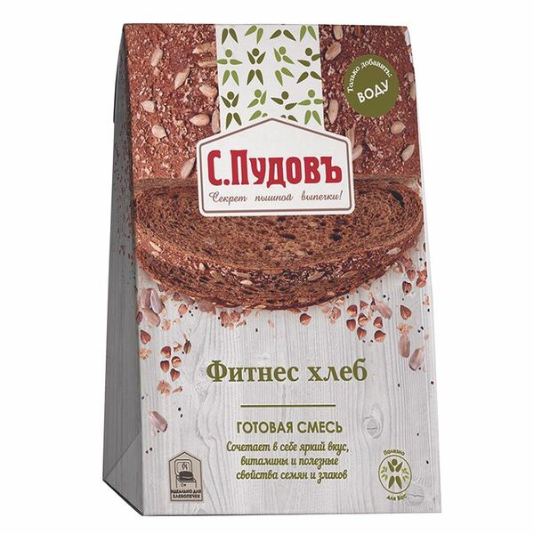 Смесь для выпечки С. Пудовъ Фитнес хлеб 500г