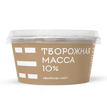 Масса творожная с ванилью 10%, «Братья Чебурашкины»