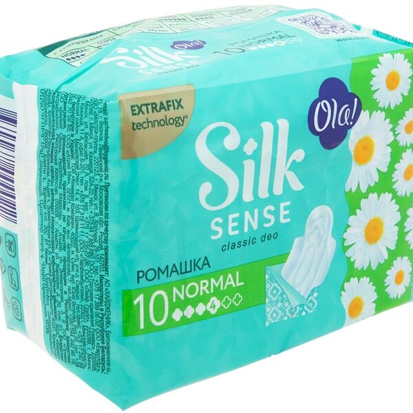 Прокладки Ola! Silk Sense Classic deo Normal с ромашкой 10шт