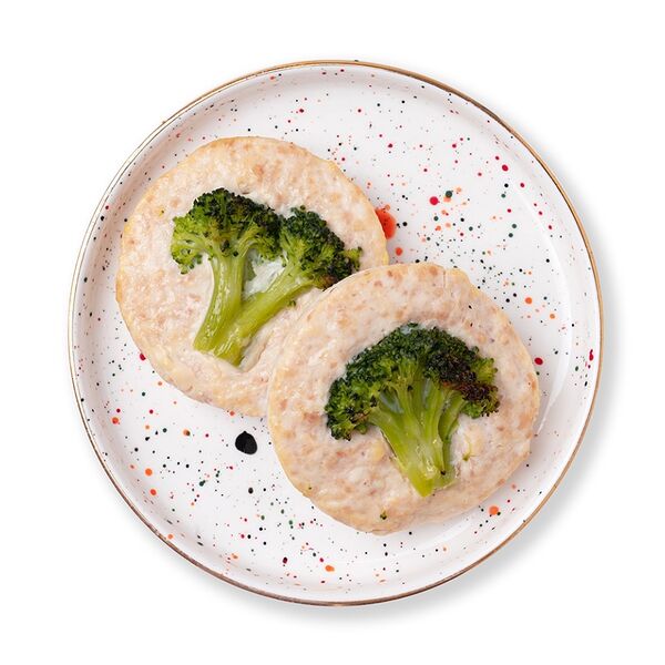 Котлета из мяса цыплёнка-бройлера с брокколи «Азбука Life» 150г, Россия