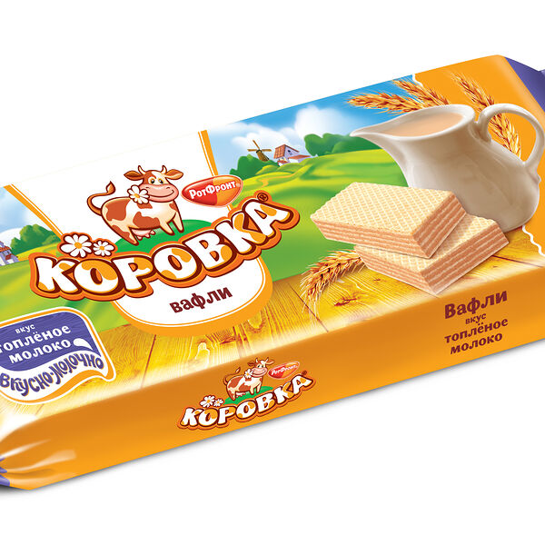 Вафли Коровка Рот Фронт топленое молоко, 300 г