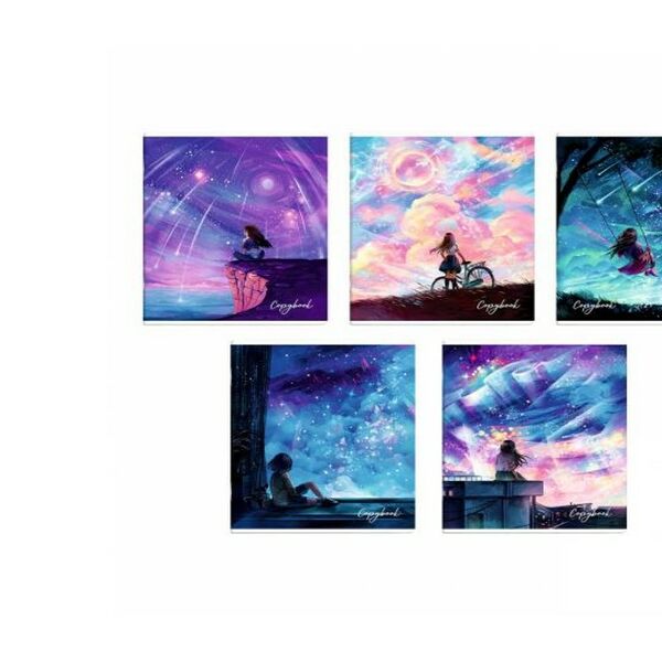 Тетрадь 48л Клетка арт 59135 Мечтательница