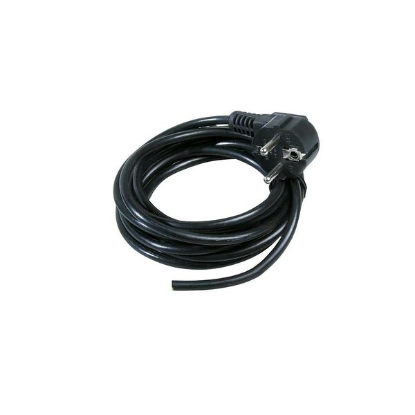 Шнур Реальная электрика с вилкой, 5 м, черный