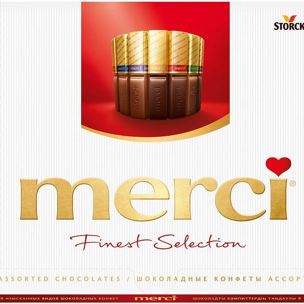 Набор шоколадных конфет Merci Finest Selection Ассорти 250 г дизайн упаковки в ассортименте 