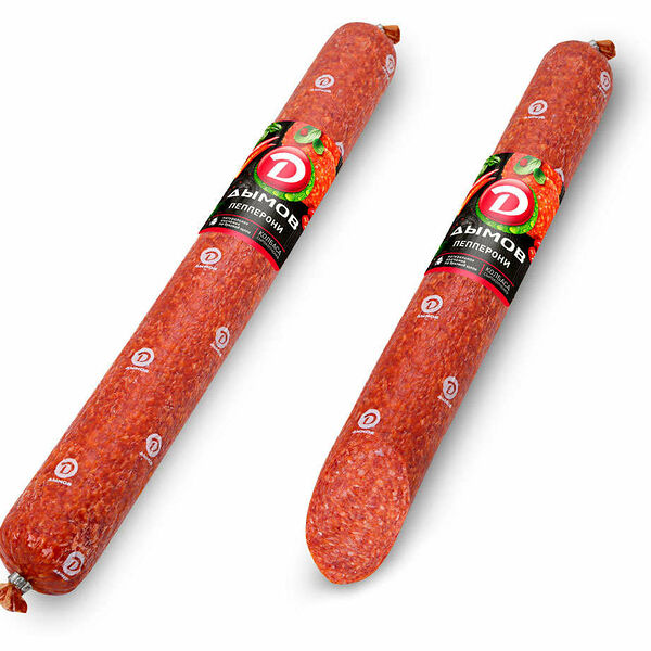 Колбаса сырокопченая Пепперони ТМ Дымов